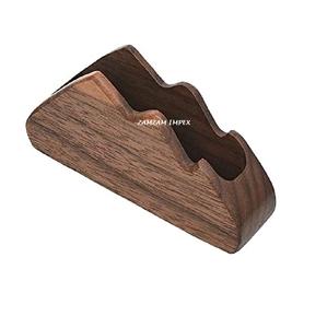 Handcrafted Wooden Business Card Holder for <b>Desk</b> | Eco-Friendly <b>Minimalist</b> Card Organizer for Office and Professional Use - Product Image 2