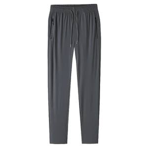 Pantalons décontractés pour hommes sur mesure en gros, fermeture à cordon de serrage à la taille, coupe ample, tissu 100% polyester, directement de l'usine, lavés sur mesure - Product Image 4