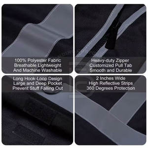 Vestes de sécurité à prix de gros, haute qualité, respirantes, réfléchissantes, sans manches pour hommes - Product Image 2