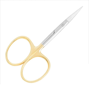 Nouvelle manucure printemps Action broderie meilleures offres ciseaux Extra Top vente courbe cuticule Micro ciseaux pour la coupe des sourcils vison - Product Image 1