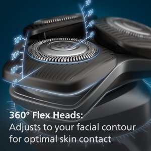 Afeitadora Eléctrica para Hombre, Húmeda/Seca, con Base de Carga y Estuche de Viaje, Triple Cuchilla, IPX7 Impermeable, Mini Afeitadora Inalámbrica - Product Image 2