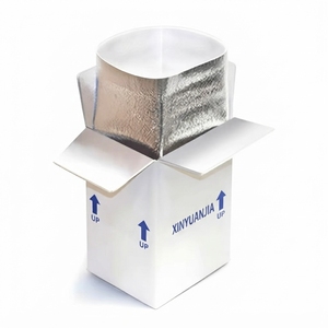 <b>Insulated</b> Heavy-Duty Eco-Friendly White Corrugated Paper <b>Box</b> Kraft Corrugated Liner Custom Printed Perishable Cold Chain - Product Image 1
