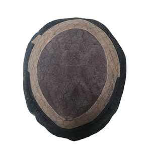 Peluca de ondas de agua indias de alta calidad de Taz Hair para hombres, sistema de tupé de Base Mono suave hecho en Bangladesh, ecológico, ligero, suelto - Product Image 1