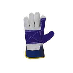 Guantes de trabajo de cuero con servicio OEM Durable Mejor diseño Nueva protección de manos Precio asequible Guantes de trabajo de cuero transpirables - Product Image 4