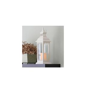 Linterna de vela de Metal blanco de calidad superior, diseño lujoso para exportación mundial, fabricante indio - Product Image 1