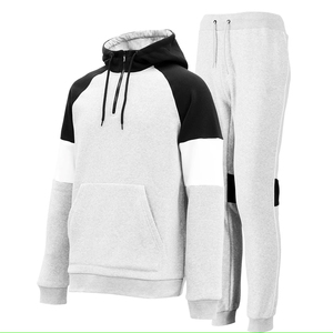 Survêtement d'hiver pour hommes en polaire épaisse à fermeture éclair Survêtements pour hommes à capuche décontractés + pantalon Survêtement pour hommes 2 pièces Vêtements de sport pour hommes - Product Image 4