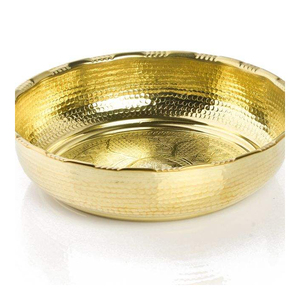 Tazón de Hammam Tradicional de Latón de una Pieza, Elegante Tazón de Baño Redondo para Estilo Otomano - Product Image 1