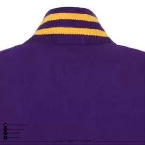 Chaqueta Universitaria Personalizada al por Mayor para Hombre, de Poliéster/Algodón, Estilo Urbano de Lujo, con Parches en la Parte Delantera, OEM, de Alta Calidad, Impermeable y Resistente al Viento - Product Image 5