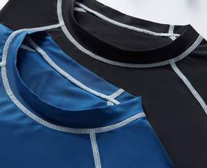 เสื้อยืดแขนสั้นสำหรับใส่เล่นฟิตเนสแห้งเร็วสำหรับผู้ชายชุดออกกำลังกายฟิตเนสแบบกำหนดเอง - Product Image 5