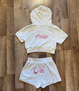 Conjuntos Deportivos de Terciopelo de Dos Piezas para Mujer, Personalizados por el Fabricante 2024, con Bordado Personalizado y Cierre de Cremallera - Product Image 2