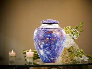 Urna de cremación de metal Mercury Planet Memorial único para cenizas humanas Urna funeraria para cenizas de adultos - Product Image 6