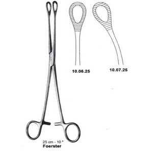 Pinzas para Esponjas Dentales de Acero Inoxidable de Alta Calidad, Curvas, 20 cm, Pinzas para Sujetar Esponjas Quirúrgicas - Product Image 3