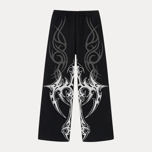 Pantalons Baggy de Haute Qualité pour Hommes Pantalons de Jogging Surdimensionnés Lourds Pantalons Baggy à Jambes Droites avec des Caractéristiques Personnalisées pour le Streetwear - Product Image 1