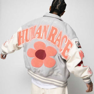 Chaqueta de Invierno Personalizada Casual Estilo Letterman para Hombre, Chaqueta Varsity de Béisbol con Logotipo Bordado en Lona y Cuero, Transpirable - Product Image 5