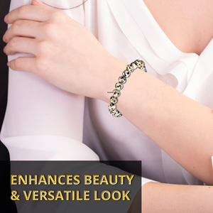 Shrekha Creations Bulk 8mm Natural Dalmatian Jasper Gemstone Genuine Semi-Precious <b>Healing</b> <b>Crystal</b> <b>Bracelets</b> Women Men Polished - Product Image 5