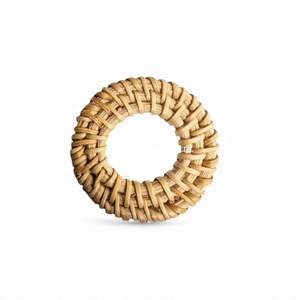 Vintage Handmade Natural <b>Rattan</b> Charm Jewelry Component for Earrings Necklaces and Creative Accessories - Product Image 2