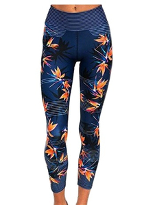 High Quality Mid Waist <b>Women's</b> Yoga <b>Leggings</b> Soft Breathable <b>Fleece</b> Fabric Front Design Economical Casual Style Customizable - Product Image 2