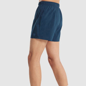 กางเกงขาสั้นเล่นกีฬาออกกำลังกายของผู้ชายกางเกงขาสั้นเล่นกีฬาแบบฝรั่งเศสเทอร์รี่ใส่สบายปรับแต่งได้ลายพื้น - Product Image 4