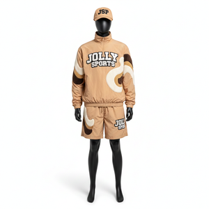 Conjunto Corto de Chaqueta Cortavientos para Mujer, Exterior de Poliéster Suave, Paneles Curvos de Color, Logotipo Personalizado, Conjunto de Shorts Cortavientos Transpirables para Mujer - Product Image 6