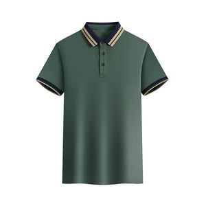 Camisa Polo de Manga Corta para Hombre, Diseño Casual Holgado con Botones, Color Sólido, Verano, Personalizable con Logotipo OEM - Product Image 5