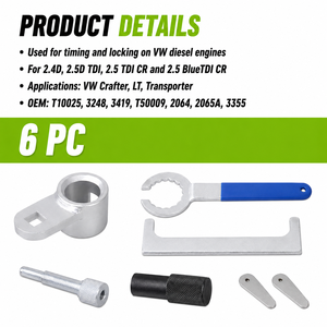Kit de Herramientas de Sincronización del Motor para VW Crafter <span class=keywords><strong>LT</strong></span> Transporter 2.4D 2.5D TDI, Juego de Bloqueo del Árbol de Levas y del Cigüeñal - Product Image 2