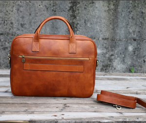 Leather Bag, Gift for Him, Shoulder Bag, Men <b>Briefcase</b> Personalized Gifts for Him Leather <b>Briefcase</b> Man - Product Image 1