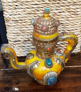 Royal อาหรับ dallah เรซินตกแต่งอีพ็อกซี่ที่สมบูรณ์แบบของขวัญเดือนรอมฎอนและเดือนรอมฎอนสำหรับการตกแต่งบ้านและห้องครัวที่หรูหรา - Product Image 5