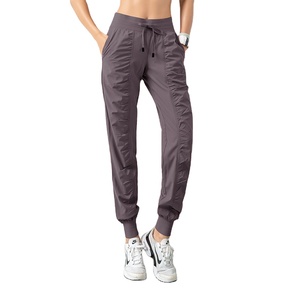 Surdimensionné Streetwear baggy pantalons de survêtement pantalons blanc personnalisé taille élastique couleur bloc pantalon femmes pantalons de survêtement - Product Image 1