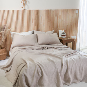 Ensemble de <span class=keywords><strong>draps</strong></span> en lin français 104TC, ensemble de literie en cascade, vente d'usine en gros, <span class=keywords><strong>draps</strong></span> okeotex pour lits, ensemble de literie de luxe - Product Image 3