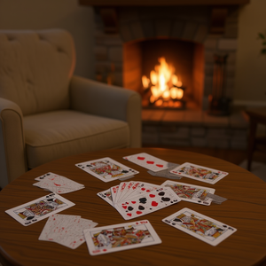 T-shirt promotionnel personnalisé à manches longues pour les 90 ans, motif 'Full House Card Hand' pour les personnes de 90 ans - Product Image 3