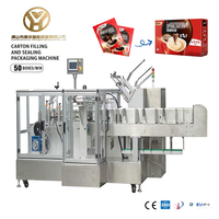 Machine d'emballage automatique de sachets de capsules de café personnalisée YH, machine de mise en carton pour produits alimentaires