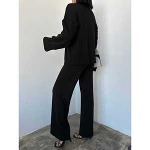 Conjunto de Suéter de Punto Estilo Pescador para Mujer, Colección 1006 - Product Image 3