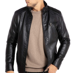 Fashion <b>Men's</b> Brown Genuine Sheep Leather <b>Jacket</b> Vintage Style Plaid Pattern Breathable Windproof Custom Logo Regular Fit - Product Image 1