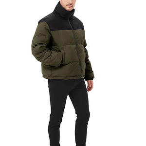 Blouson d'hiver matelassé pour homme en toile de haute qualité, personnalisé, avec col à capuche amovible, séchage rapide, respirant, style urbain - Product Image 2
