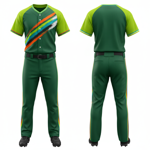 Uniforme de Béisbol al por Mayor, Personalizado, Sublimado, de Poliéster, de Secado Rápido, con Malla - Product Image 5