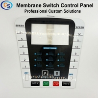 Teclado de Membrana Retroiluminado Personalizado con Guía de Luz LED, Panel de Control HMI