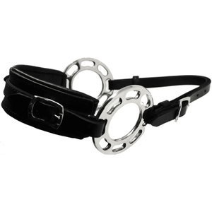 Bridon d'entraînement Hackamore en cuir réglable pour cheval, design confortable et durable, équipement équestre - Product Image 5