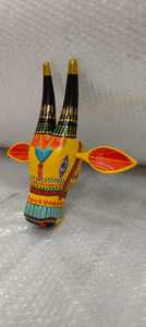 Blue Coloured Hand Painted and Hand Made <b>Wooden</b> Cows Head Ideal <b>for</b> Resale <b>for</b> <b>Home</b> Decoration Stores - Product Image 3