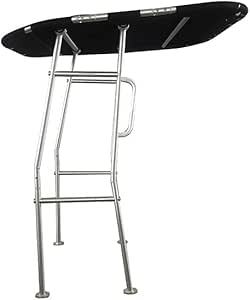 Pro E économique T Top tour de bateau de pêche auvent noir 1 5 anodisé brossé 6063 aluminium tube auvent nouveau Stock - Product Image 4