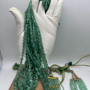 Piedras de corte ovalado de Esmeralda rusa Natural Premium de 3x5mm a 6x8mm para la fabricación de joyas finas - Product Image 4