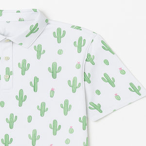 เสื้อโปโลพิมพ์ลายตามสั่ง บริการขายส่ง OEM ปี 2026 ออกแบบเสื้อโปโลพิมพ์ลายด้วยเทคนิค Sublimation บนผ้าโพลีเอสเตอร์ แขนสั้น สำหรับผู้ชาย เล่นกอล์ฟ - Product Image 2