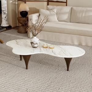 现代环保咖啡桌，金属框架，仿古大理石桌面，<span class=keywords><strong>M</strong></span>.R.设计 手工制品模型 MR-1144 适用于客厅家具 - Product Image 2