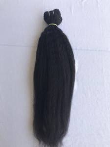 Direct From India High Quality 20'' Kinky Straight Raw Indian Temple <b>Human</b> <b>Hair</b> <b>Extensions</b> Wholesale Prices Double Machine Weft - Product Image 5