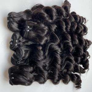 Venta caliente Precio de fábrica 100% Raw Vietnam Virgen Doble dibujado Natural Ondulado Curl Grado superior Paquetes de cabello tejido Todos los colores Comprar ahora - Product Image 2