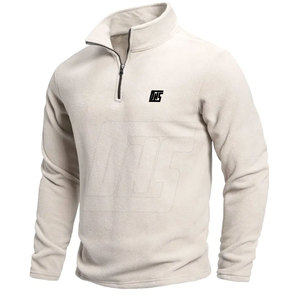 Veste demi-fermeture éclair pour hommes de qualité supérieure avec col réglable, adaptée aux aventures en plein air et à la mode sportive, veste d'hiver - Product Image 1