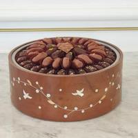 Support de service à chocolat islamique, plateau rond en métal design pour décoration de mariage, 24 pièces