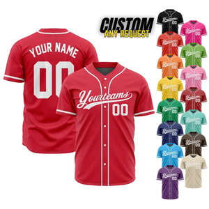 Camiseta de Béisbol Personalizada del Equipo Estadounidense 2025, Nueva Camiseta al por Mayor, Transpirable, de Secado Rápido, con Transferencia de Calor - Product Image 3