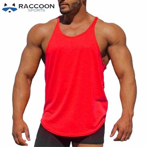 Men's Fitness Singlets Breathable Quick Dry Eco-Friendly Customizable Colors Logo High Quality Polyester/Spandex Workout Gym - Product Image 5