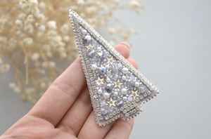 Broches con cuentas Broche de diseñador hecho a mano. Accesorios de alta calidad. Broche de diseño único. El mejor regalo para baby shower. - Product Image 6