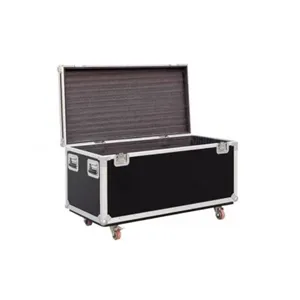 Aluminum Wheels Handles Rack Protective TV flight Case Transport Road Flight Case